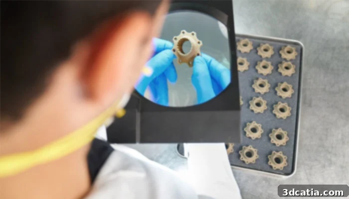 Examples of metal 3D printed parts from HP Metal Jet S100