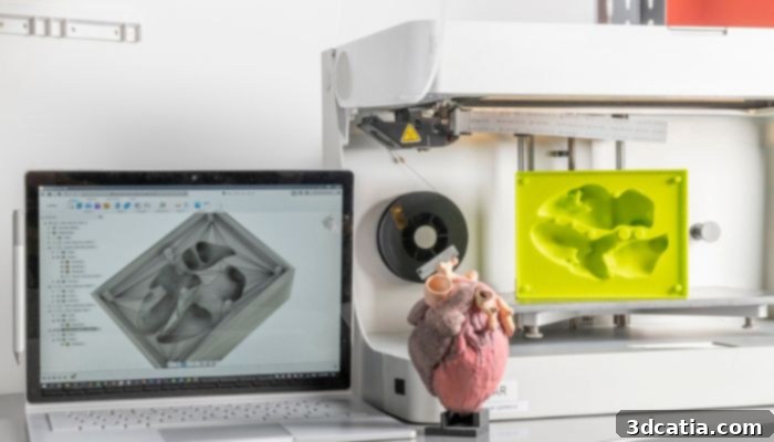 Hospitals collaborating with external 3D printing companies
