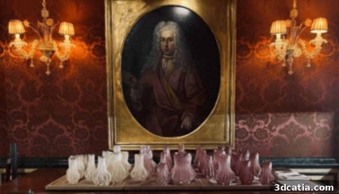 Julia Koerner's 3D Printed Crystal Lamellas Glass Sculptures exhibited in Venice