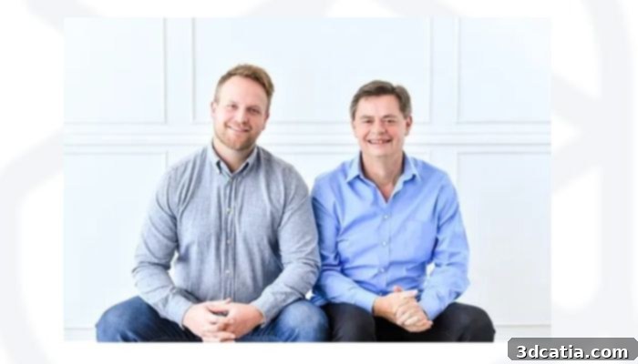 Image shows Azure co-founders, two men smiling for photo, Ross Maguire and Gene Eidelman