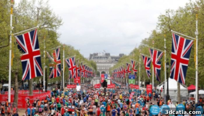 Participants in the TCS London Marathon