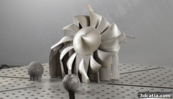 Aerospace 3D printed parts for aircraft