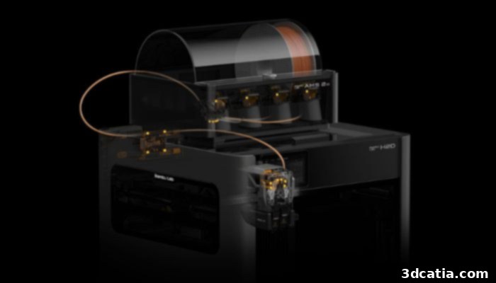 Bambu Lab H2D 3D printer for multi-material and multi-functional capabilities