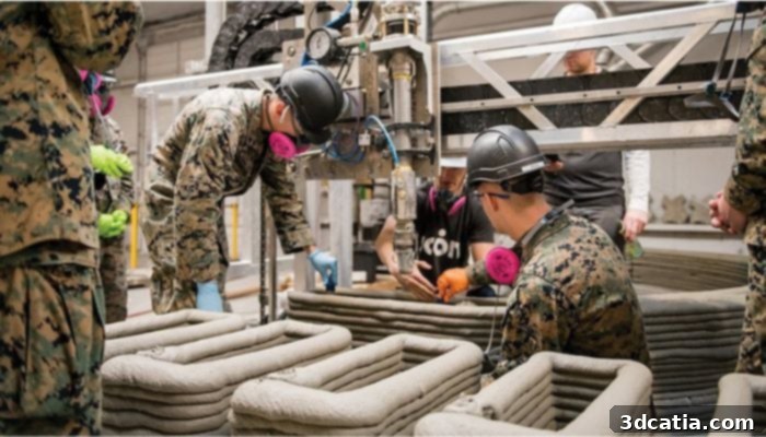 US soldiers perform 3D printing, highlighting military applications of additive manufacturing.