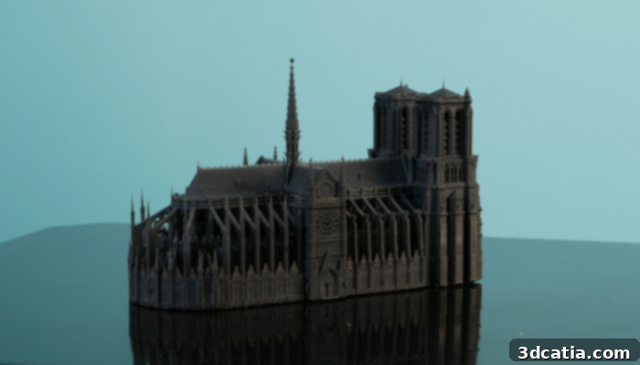 Nexa3D XiP printed architectural model