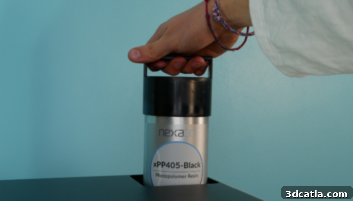 Nexa3D XiP proprietary resin cartridges