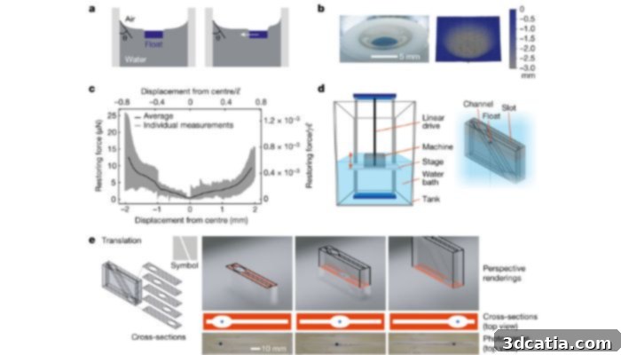 3D printed device for micro-braiding using capillary forces