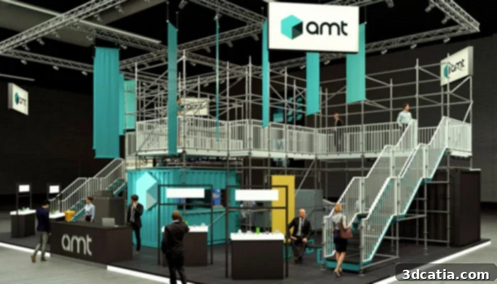 AMT Formnext Booth Displaying Post-Processing Solutions