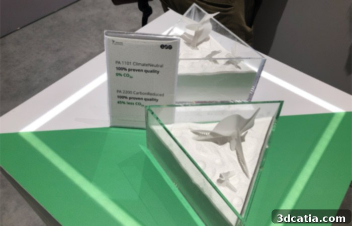 EOS PA 1101 sustainable powder at Formnext 2022