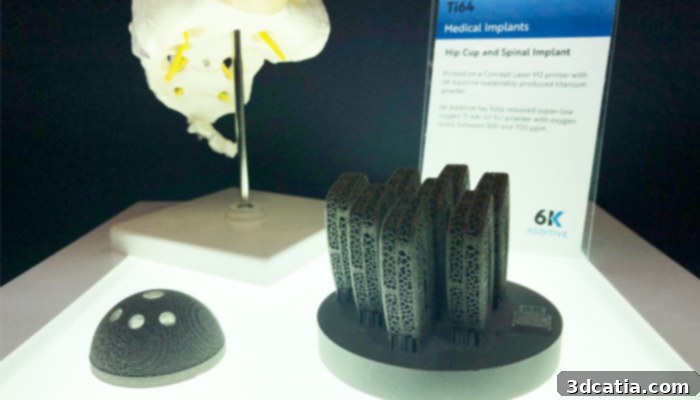 6K Additive Ti64 low-oxygen titanium 3D printed parts