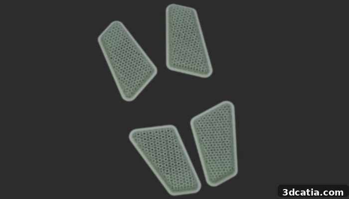 3D printed lattice structures for backpack padding