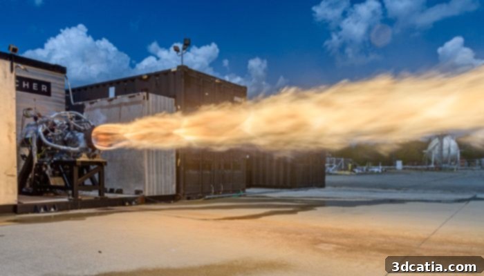 Launcher E-2 rocket engine undergoing testing