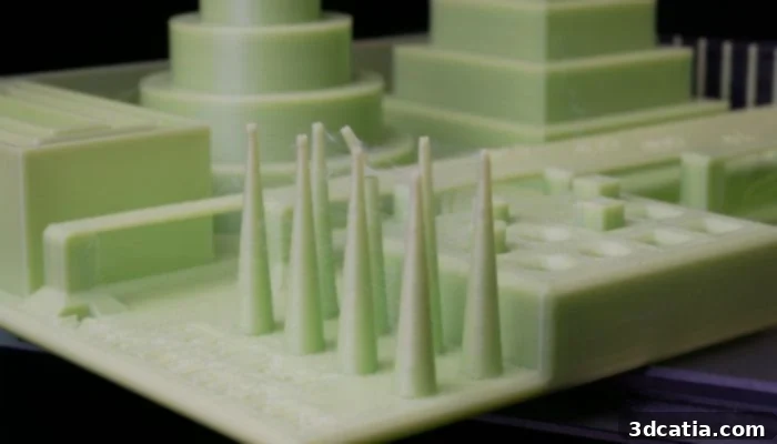 3D Printed part with severe stringing