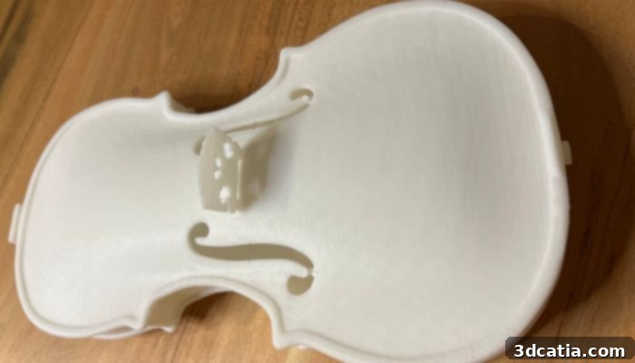 3D Printed Violin Body by AVIVA Young Artists Program