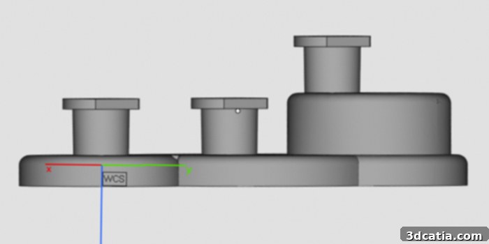 CAD design of microfluidic chip