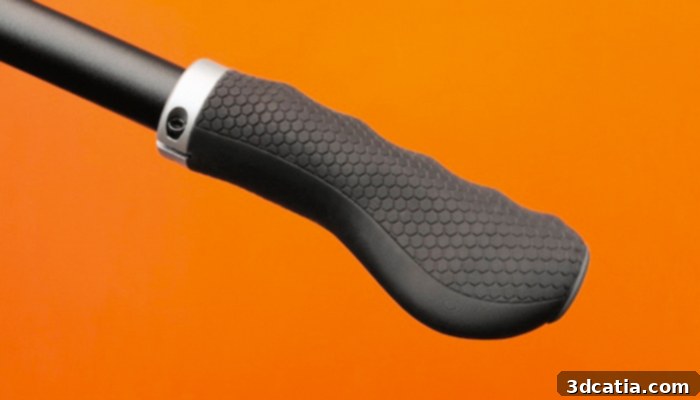 Personomic 3D printed bike grips