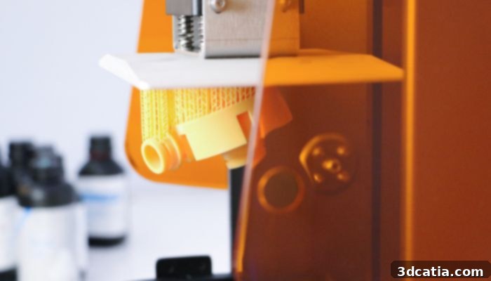 Professional resin 3D printer for industrial use