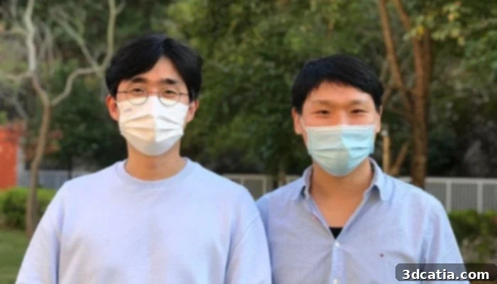 Dr. Ji Tae Kim (left) and Dr. Jihyuk Yang (right) from HKU, lead researchers in anti-counterfeiting technology