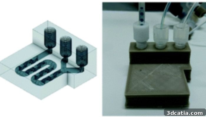 3D printed reactor used for flow chemistry processes