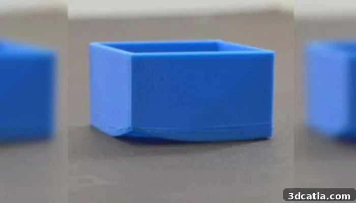 Two Trees design showing warping on a 3D print