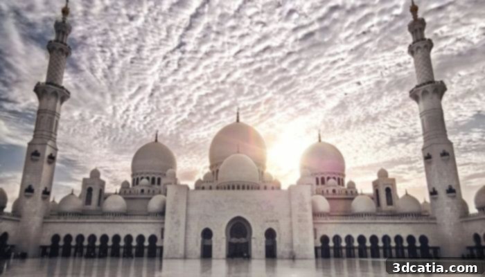 Sheikh Zayed Grand Mosque in Abu Dhabi, UAE