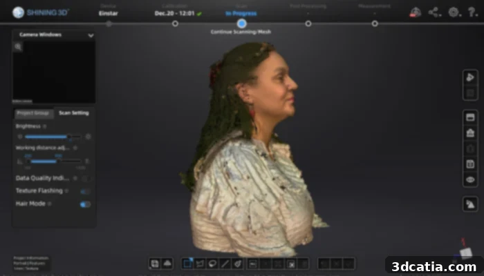 SHINING 3D Einstar textured scan