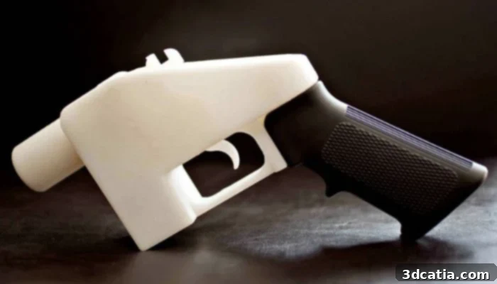 The Liberator, the world’s first 3D printed handgun, is on display at the V&A Museum.