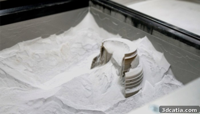 Depowdering 3D printed parts