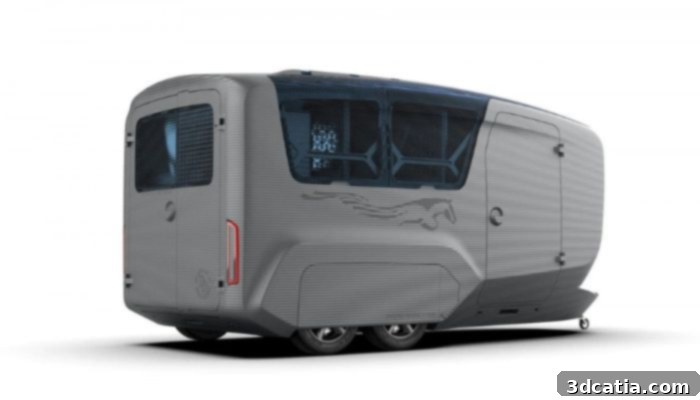 3D printed horse trailer