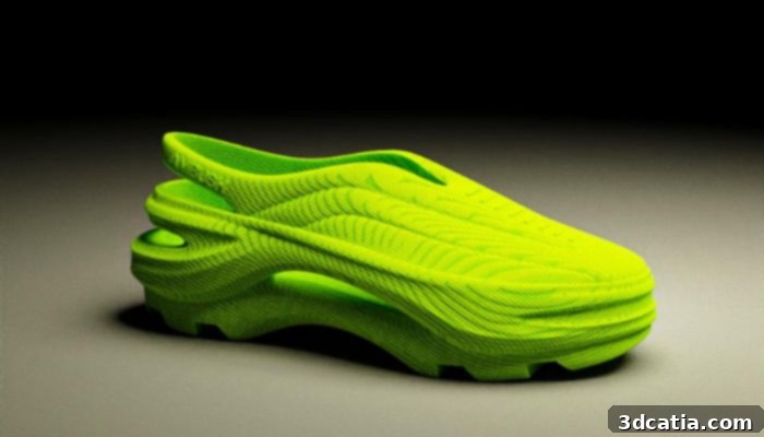 A 3D printed shoe collaboration between Zellerfeld and AMBUSH.
