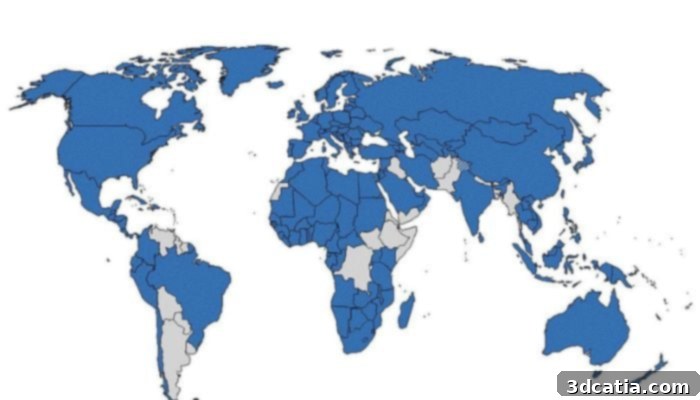 WIPO Patent Cooperation Treaty member states as of 2021