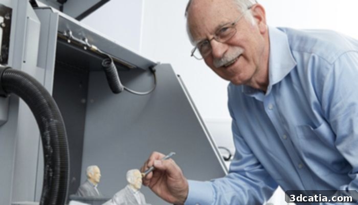 Chuck Hull, the inventor of the first 3D printer