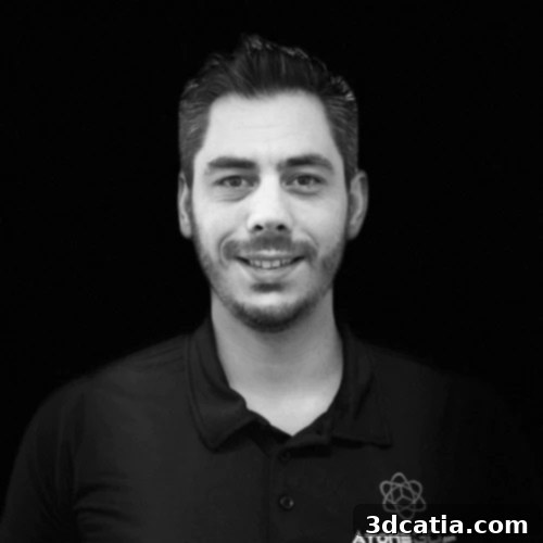 Benoit Michaut, CEO of Atome3D, discussing the new franchise network.