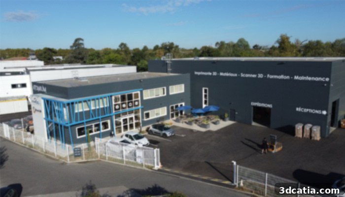 Atome3D headquarters in Toulouse, showcasing their modern facility.