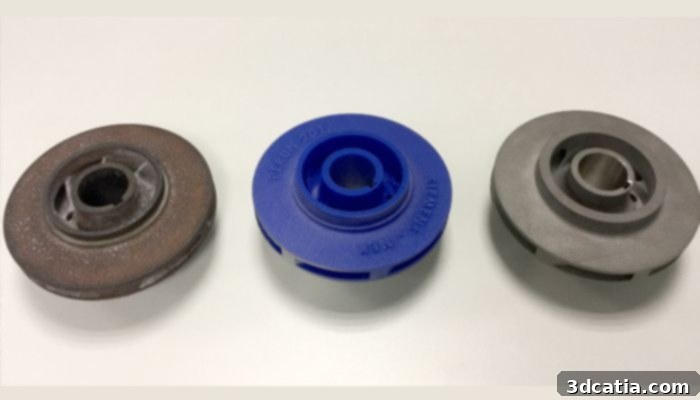 Siemens 3D printed impeller