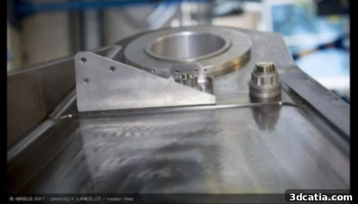 Airbus A350 WXB bracket manufactured with metal 3D printing
