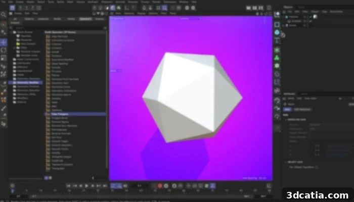 Cinema 4D is well known for its ease of use.