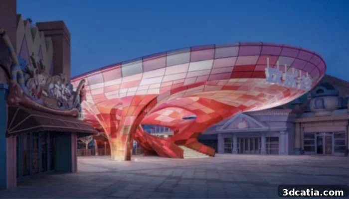 World's largest 3D printed pavilion in Nanjing, China