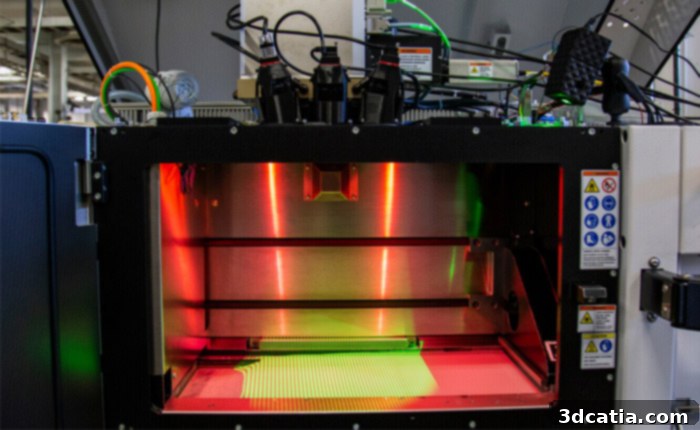 Phase3D's optical monitoring system installed on a metal 3D printer