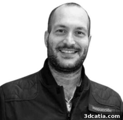 Marc Travesset, Chemical Engineer at SEAT, leading 3D printing initiatives.