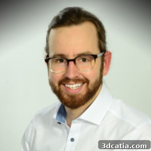 Eik Brüser, a manufacturing engineer specializing in 3D printing at Deutsche Bahn.