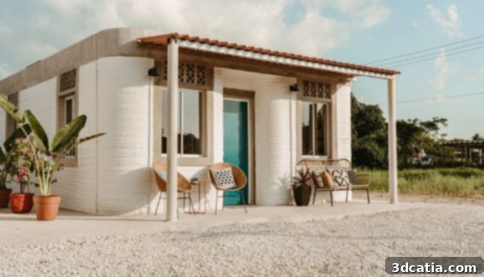 New Story and ICON's 3D printed homes offering humanitarian aid.