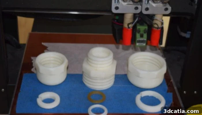 Field Ready's 3D printed pipe fittings for crucial humanitarian aid.