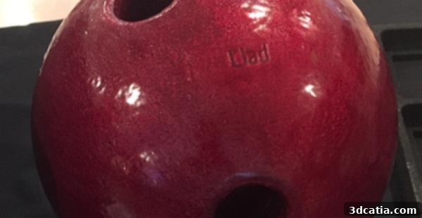 3D-printed bowling balls demonstrate AMClad's extreme durability