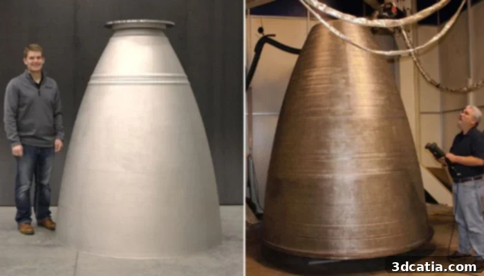 Metal additive manufactured rocket engine component by NASA for propulsion