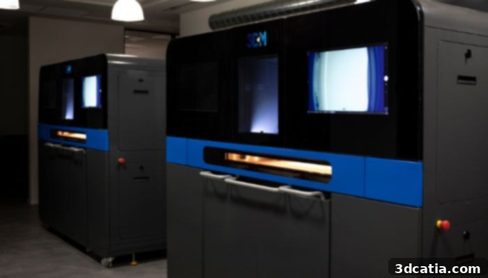 3DM's comprehensive solution for industrial additive manufacturing, featuring their advanced SLS 3D printer.