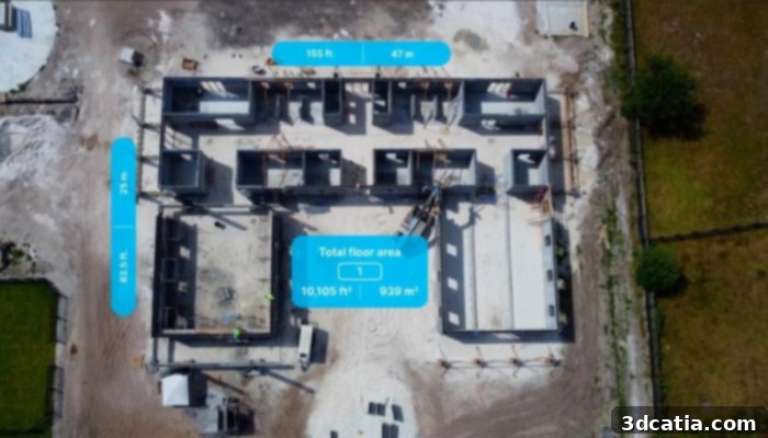 World's largest 3D printed horse barn in Florida by Printed Farms and COBOD