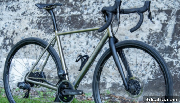 Serotta Duetti road bike, personalized to customer specifications using additive manufacturing.