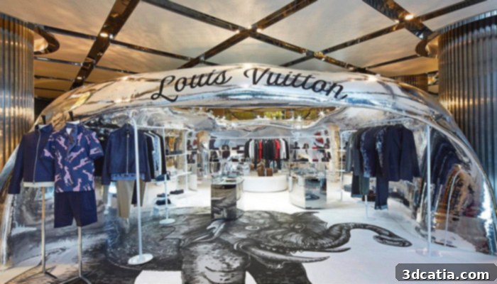 Louis Vuitton's 3D printed pop-up store
