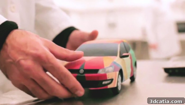 3D printing in advertising for car prototypes